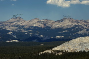 Mt. Hoffman (l) and Tuolumne Peak (r) from Gaylor Peak