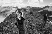 Frank, at the prospect of descending the north ridge