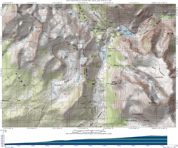 Gaylor Peak Map