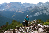 Stella, Frank, and David reach Gaylor Peak (11004ft).
