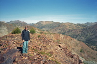 Bill heads off to explore the north face of Gaylor Peak