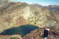 Bill on Gaylor Peak above upper Gaylor Lake