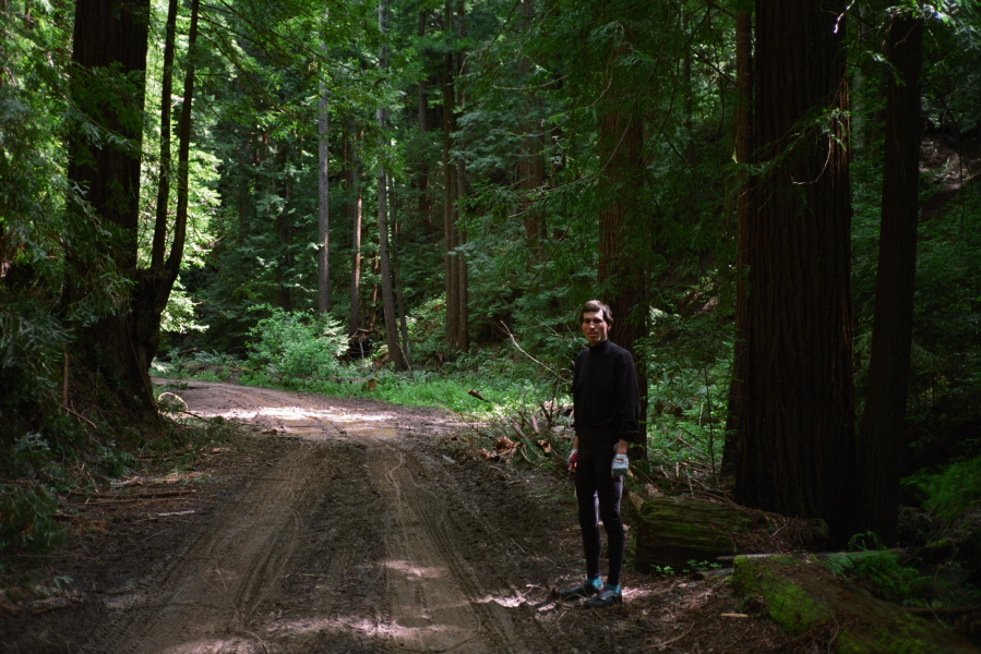 Bill on Gazos Creek Rd. in the canyon.