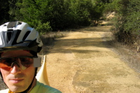 Gazos Creek Rd. on the sandstone (1270ft)