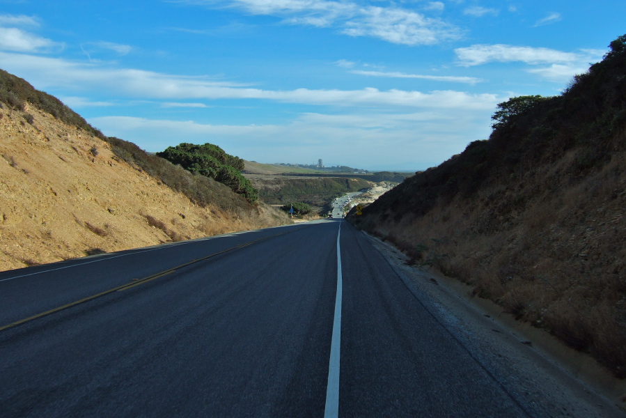 On the plunge to Scott Creek
