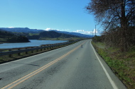 Calero Reservoir and Mt. Umunhum in the distance