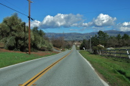 Descending Sycamore Road into Morgan Hill.