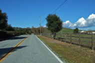 Rolling along quiet Burchell Road
