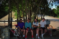 Group photo at the Saratoga Gap Fire Station