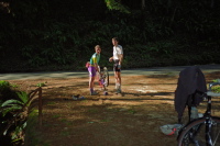 Paul fixes a jammed chain on Tunitas Creek Rd.