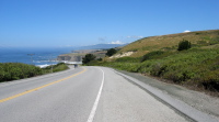 Riding north on CA1 toward Half Moon Bay (280ft)
