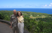 David and Kay near Wailua Valley State Wayside.
