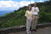 Kay and Bill near Wailua Valley State Wayside.