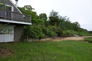 The boathouse and the beach