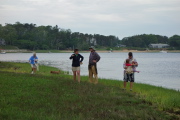 Walking around the point