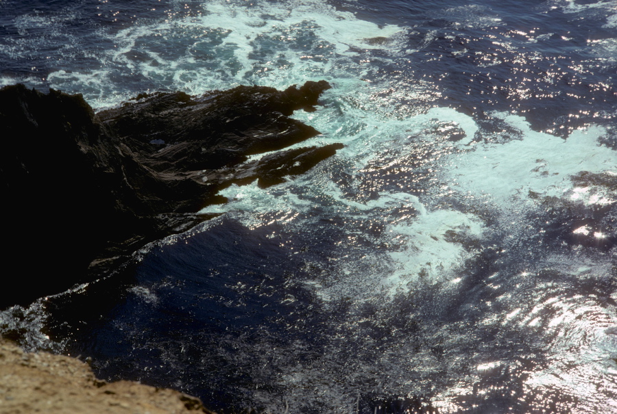 Churning sea along Big Sur Coast