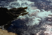 Churning sea along Big Sur Coast