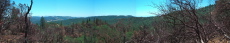 Panorama south from the burned area on Middle Ridge