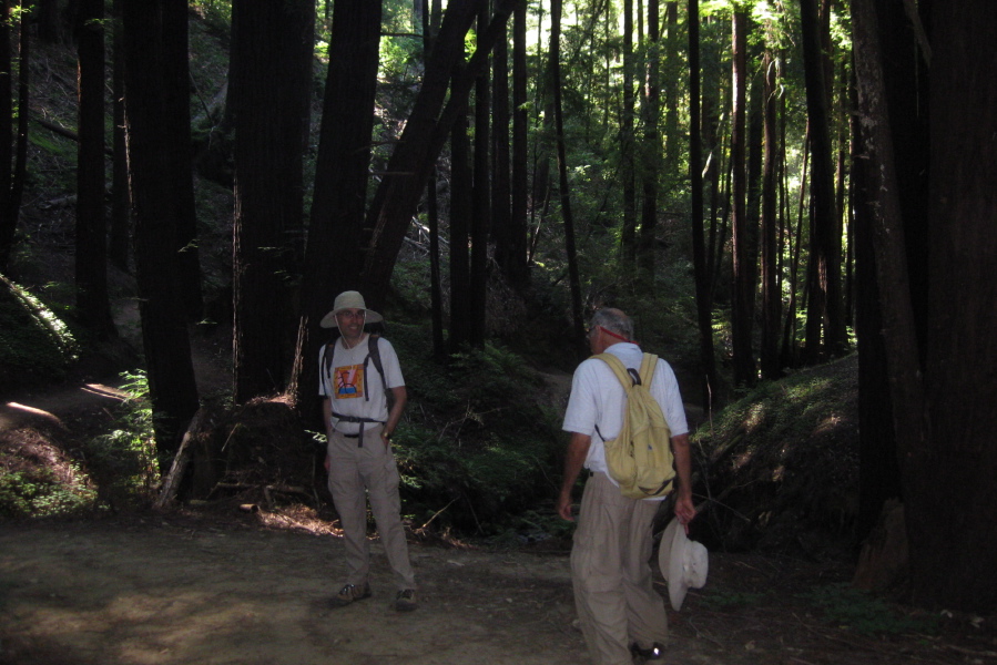 Bill and David near the bottom of the River Trail.