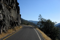 Road exiting Hetch Hetchy parking area (3900ft)
