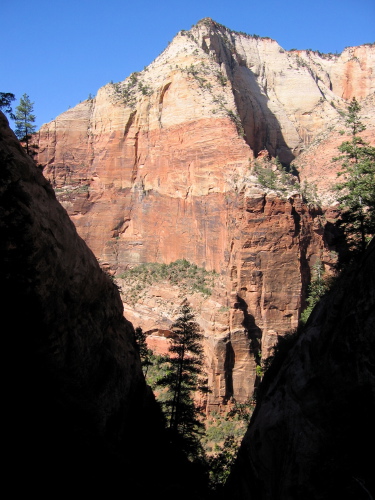 Observation Point from the Hidden Canyon Trail.