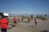 View of Mono Lake from Mono Craters rest stop
