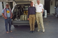Ron and Zach are packed up and ready to go.