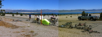 Mono Craters Rest Stop; view is to the north (6980ft)