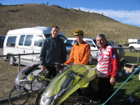 Bill, Zach, and Ron at the Whitmore Ball Field #3 (7015ft)