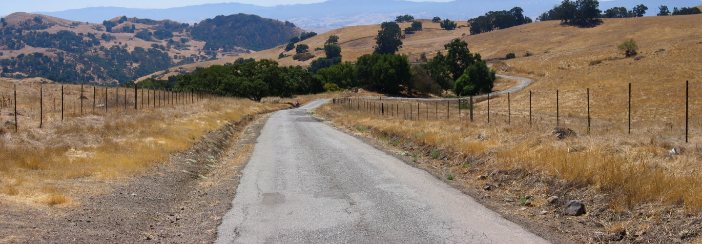 Ron climbs the lower part of Lone Tree Rd. (1490ft)