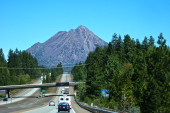Black Butte (6334ft) looms ahead.