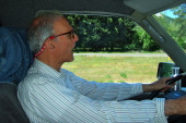 David drives.