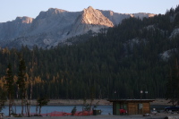 Sunset on Crystal Crag from Horseshoe Lake.