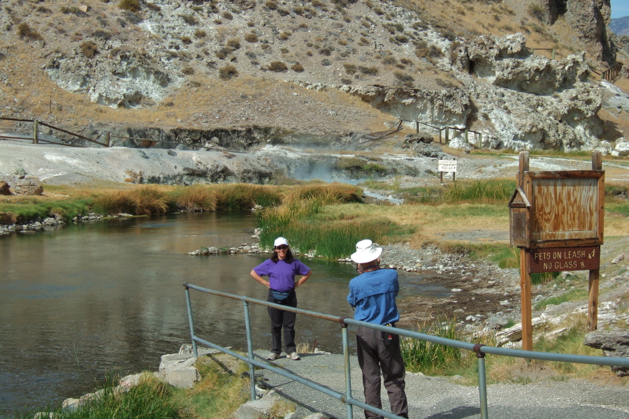 Frank and Stella before Hot Creek
