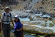 Bill and Stella on the Hot Creek Trail