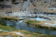 Hot Creek source from the trail