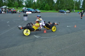 Rounding one of the cones.