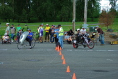 Lonnie Morse on Gold Rush vs. Joe Kochanowski on his chopper.