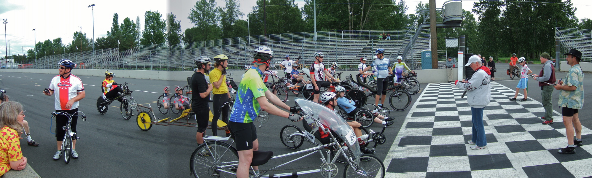 Road Race starting line.
