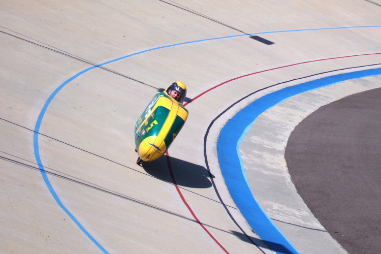 Matt Scott takes the Matrix around the track.