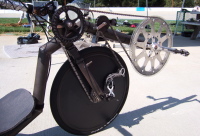 Drive-train of Tom Amick's custom low racer.