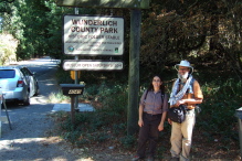 Stella and Frank at the end of the hike