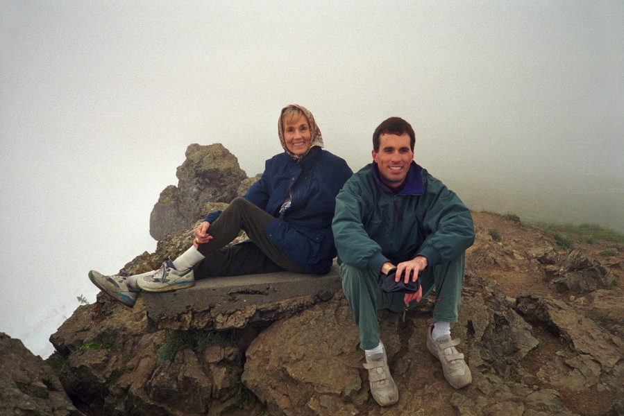 Kay and Bill on Hurricane Hill.