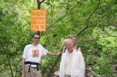 Bill, David, and Laura next to 'Iao Stream.