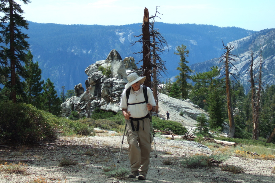 David continues up Indian Ridge.