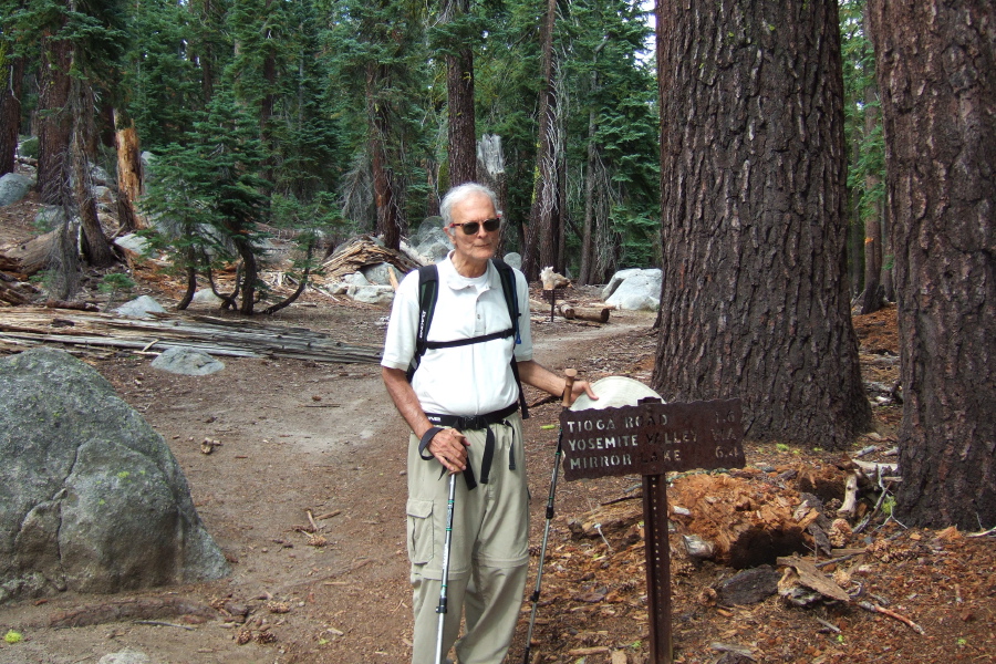 David at a trail junction.