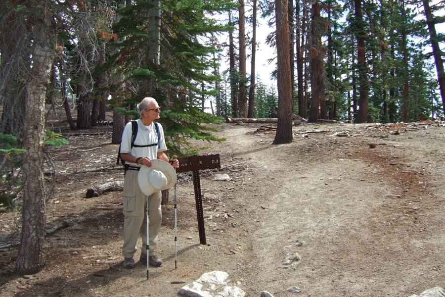 David at the trail to Indian Rock
