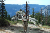 David continues up Indian Ridge.