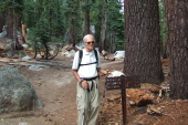 David at a trail junction.