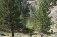 Pool at bottom of second crater